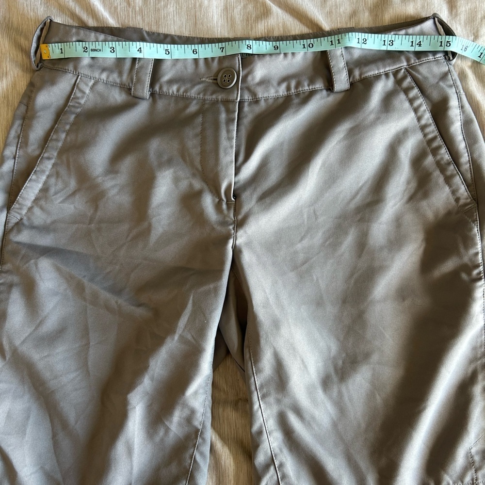 Nike Women's 6 Charcoal Gray Bermuda Golf, Pickleball, Sport Shorts - Picture 7 of 10